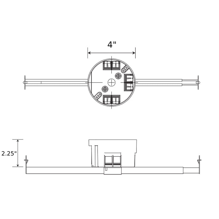 Energetic EPB-R20-HB-G 20 cu Round Outlet Box with Hanger Bar