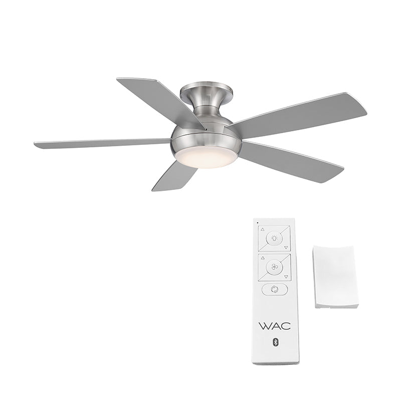 WAC F-035L Odyssey Flush 52" Ceiling Fan with LED Light Kit