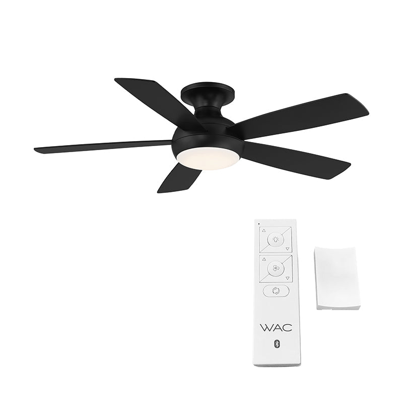 WAC F-035L Odyssey Flush 52" Ceiling Fan with LED Light Kit