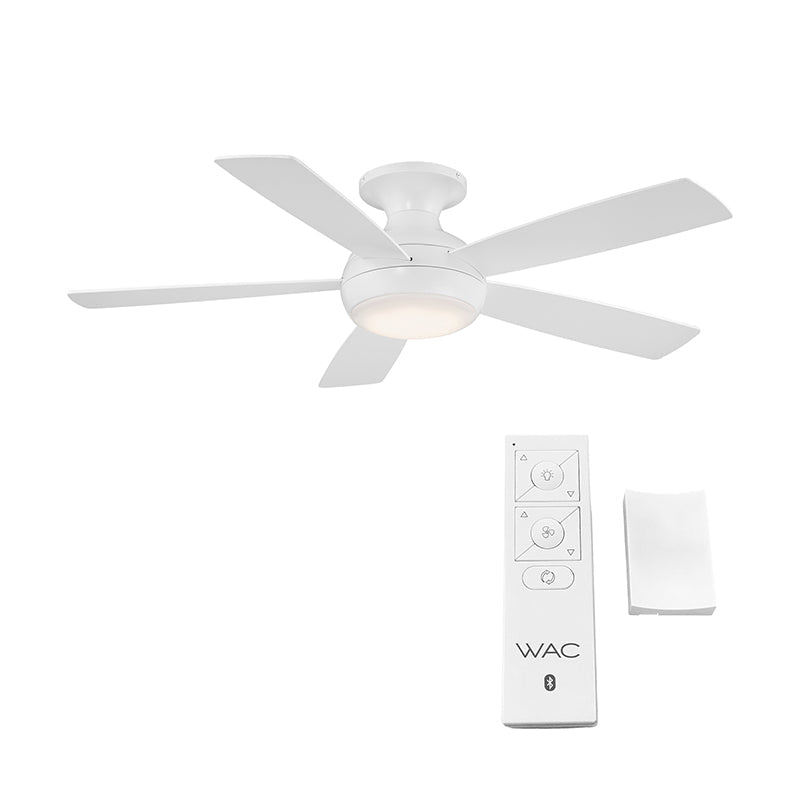 WAC F-035L Odyssey Flush 52" Ceiling Fan with LED Light Kit