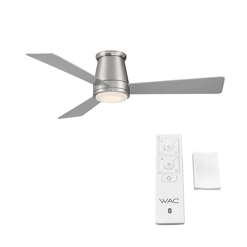 WAC F-037L Hug 52" Flush Mount Ceiling Fan with LED Light Kit