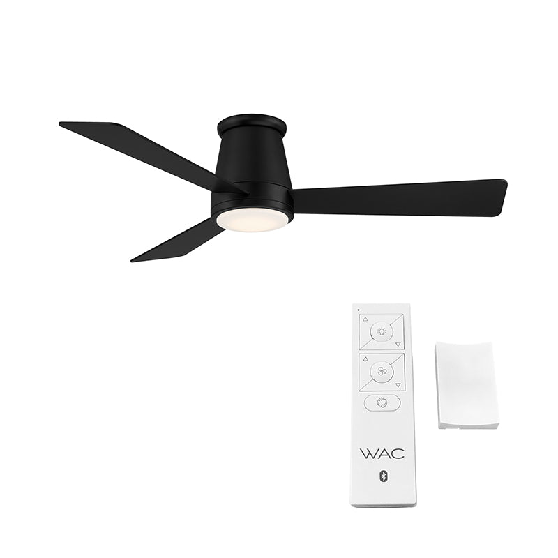WAC F-037L Hug 52" Flush Mount Ceiling Fan with LED Light Kit
