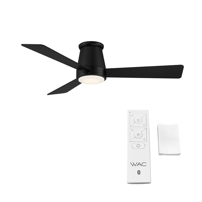 WAC F-037L Hug 52" Flush Mount Ceiling Fan with LED Light Kit