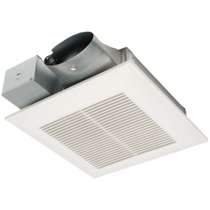 WhisperValue DC Pick-A-Flow 50, 80, or 100 CFM Ceiling or Wall, Very Low Profile Exhaust Fan with Condensation Sensor
