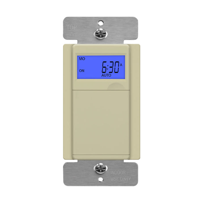 Enerlites HET01 7 Days Digital In-Wall Time Switch