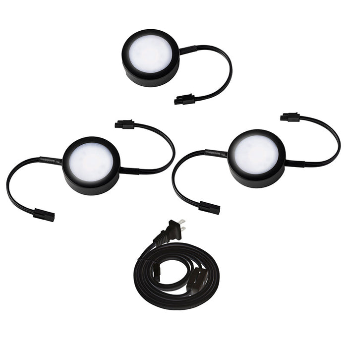WAC HR-AC73 4W LED Puck Light Kit, 3-CCT Switchable