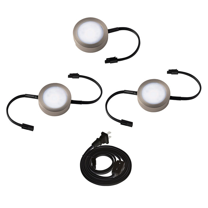 WAC HR-AC73 4W LED Puck Light Kit, 3-CCT Switchable
