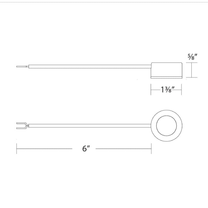 WAC HR-LED10-30 24V 2W LED Mini Puck Light