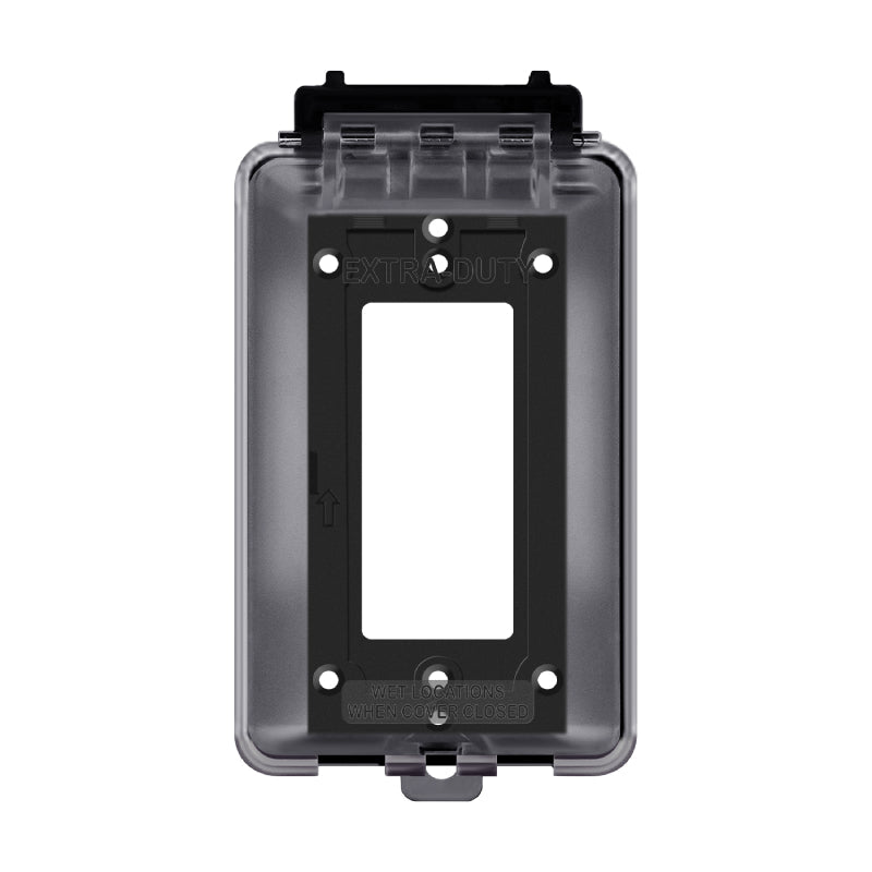 Cubierta exterior resistente a la intemperie Enerlites IUC1V-D de 1 unidad para tomacorrientes decorativos/GFCI.