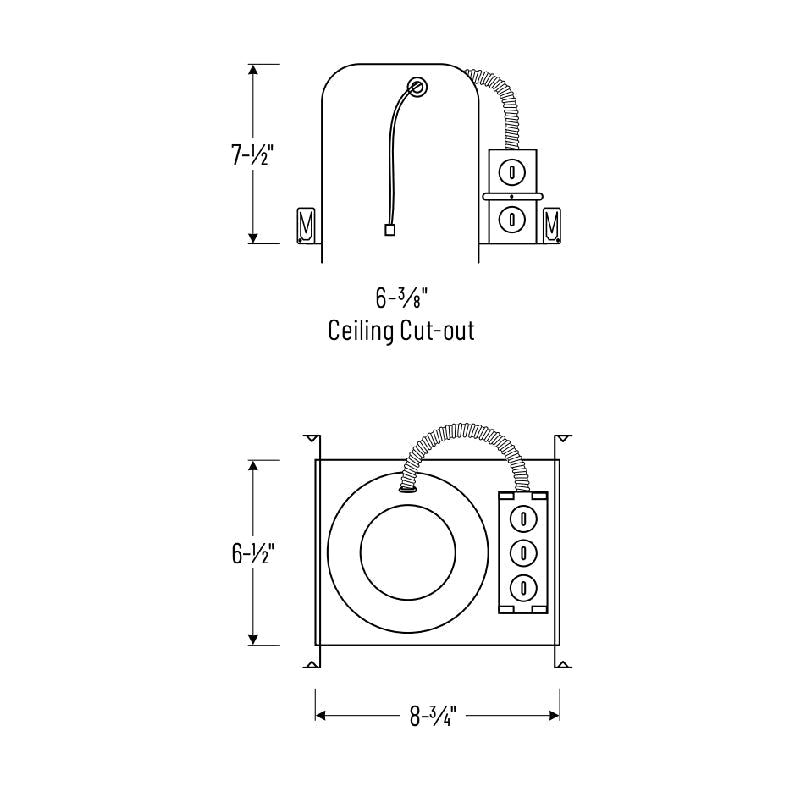 Nora NHIC-6LMRAT 6" IC Air-Tight LED Dedicated New Construction Housing