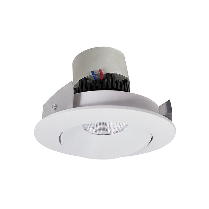 Nora NPR-4RC 4" Pearl 12W LED Round Adjustable Cone Retrofit, 1250 Lumens, 120V - Matte Powder White