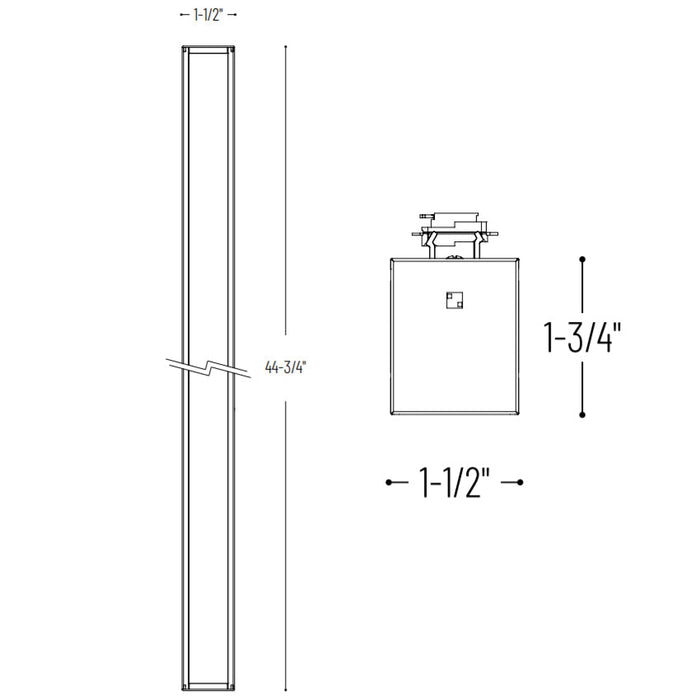 Nora NTE-LIN4TW T-Line 4-ft 40W Tunable LED Linear Track Head