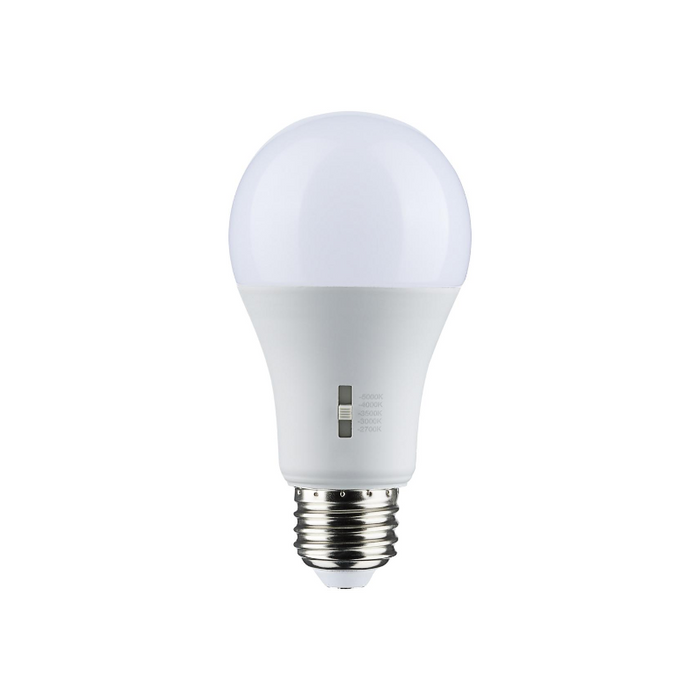 Bombilla LED Satco S11791 A19 de 8,8 W, casquillo mediano E26, CCT seleccionable