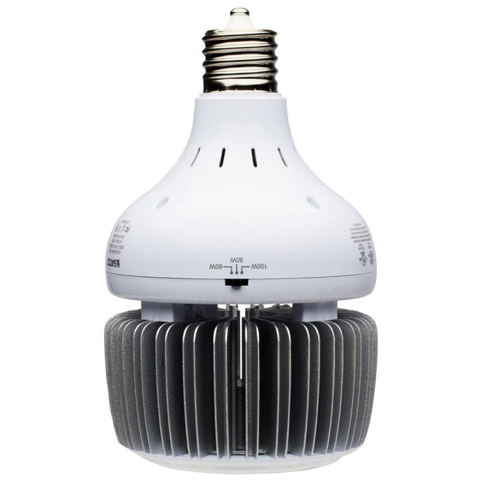 Bombilla LED Satco S33112 de 60 W, 80 W y 100 W para alta bahía, casquillo EX39, 4000 K
