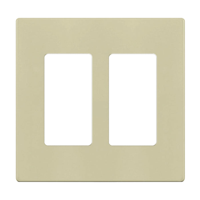 Enerlites SI8832 Screwless Decorator/GFCI Two-Gang Wall Plate