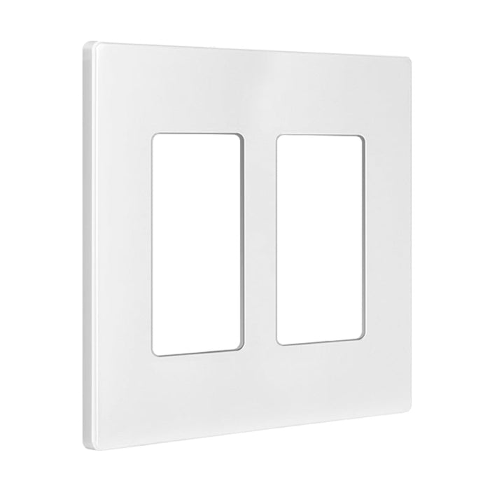 Enerlites SI8832 Screwless Decorator/GFCI Two-Gang Wall Plate