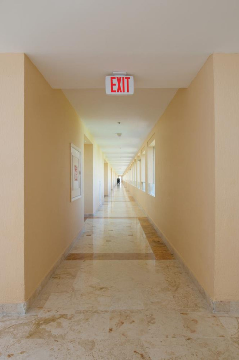 Lithonia Contractor Select EXRG Exit Sign with Ni-MH Battery Back Up - Red/Green Letters Switchable, Black