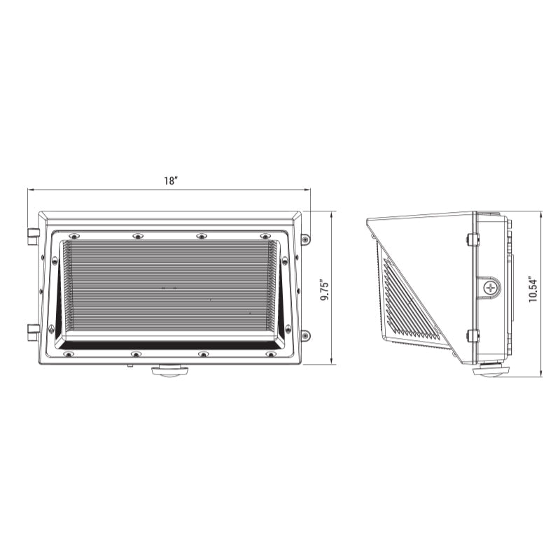 Elite OWP-NC-311 135W LED Large No Cut-Off Wall Pack, 5000K