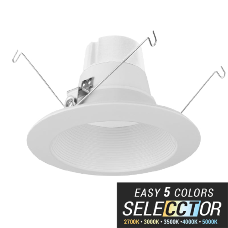 Elite REL537 5" 14W 950 Lumens Economy LED Retrofit Baffle, CCT Selectable